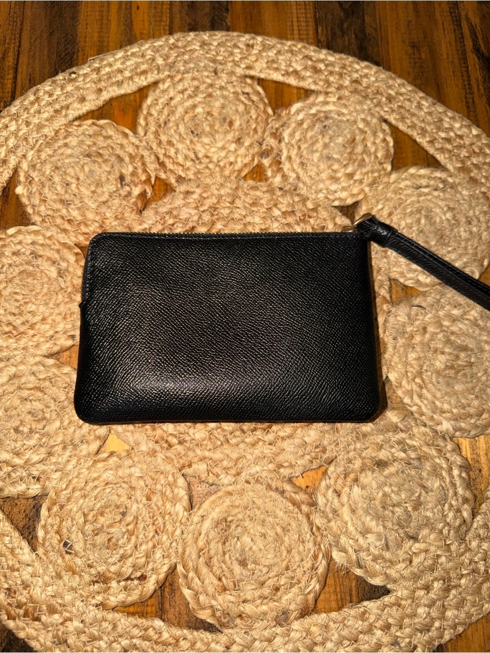 Coach Black Leather Wristlet with Gold Hardware - Picture 8 of 8
